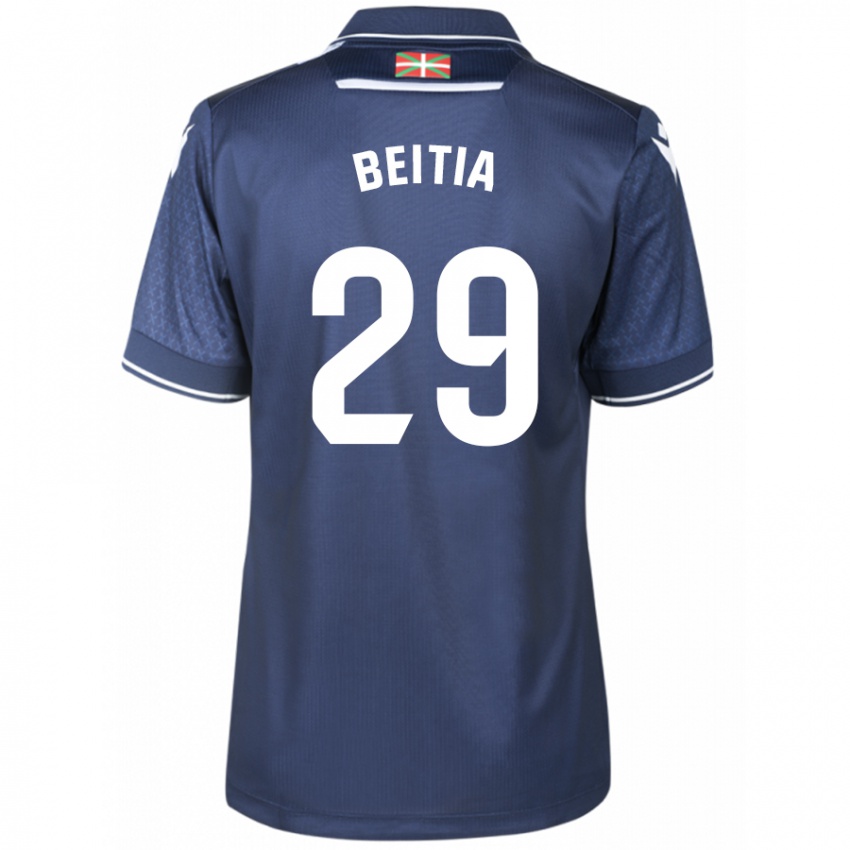 Herren Luken Beitia #29 Marine Auswärtstrikot Trikot 2023/24 T-Shirt Belgien