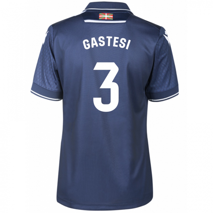 Herren Gorka Gastesi #3 Marine Auswärtstrikot Trikot 2023/24 T-Shirt Belgien