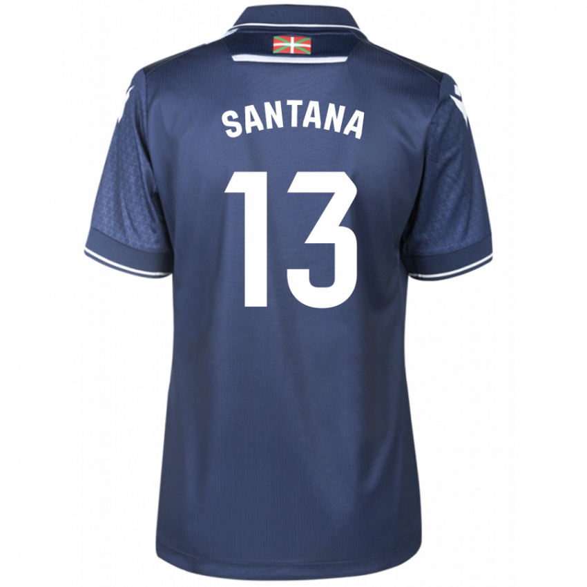 Herren Olatz Santana #13 Marine Auswärtstrikot Trikot 2023/24 T-Shirt Belgien