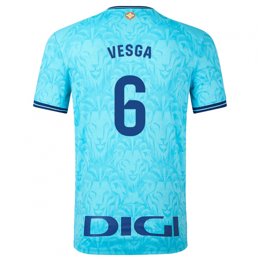 Herren Mikel Vesga #6 Himmelblau Auswärtstrikot Trikot 2023/24 T-Shirt Belgien