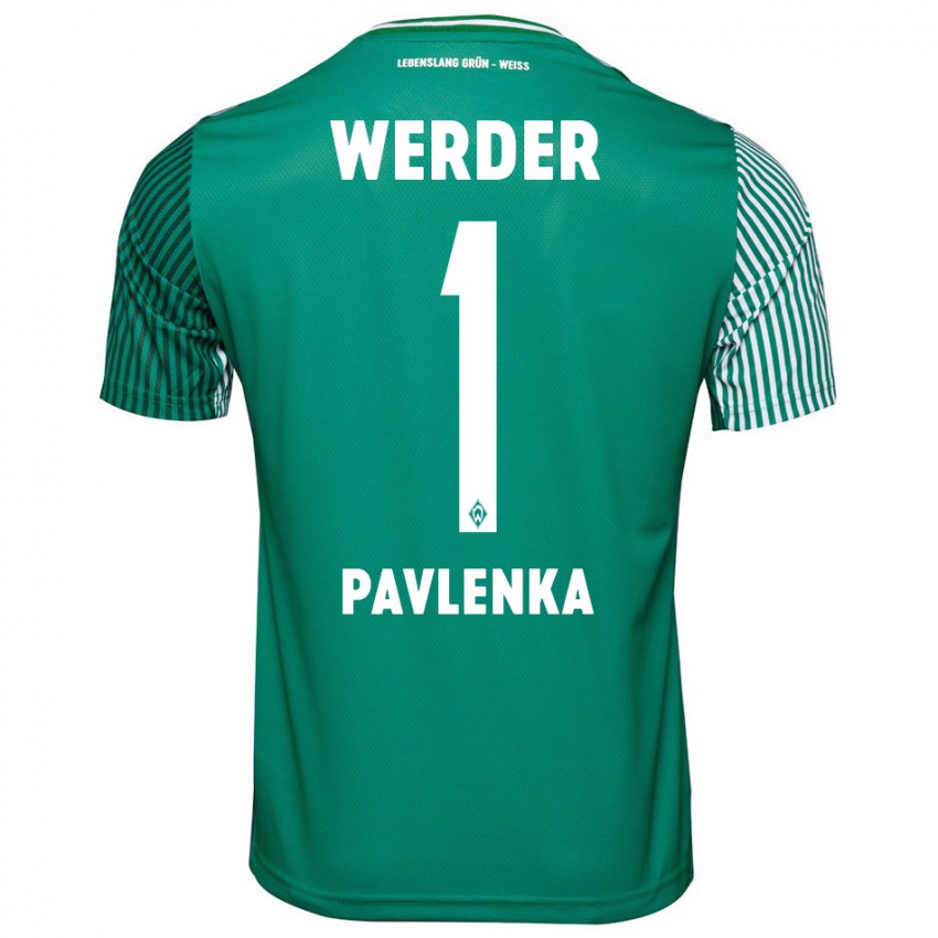 Damen Jiri Pavlenka #1 Grün Heimtrikot Trikot 2023/24 T-Shirt Belgien