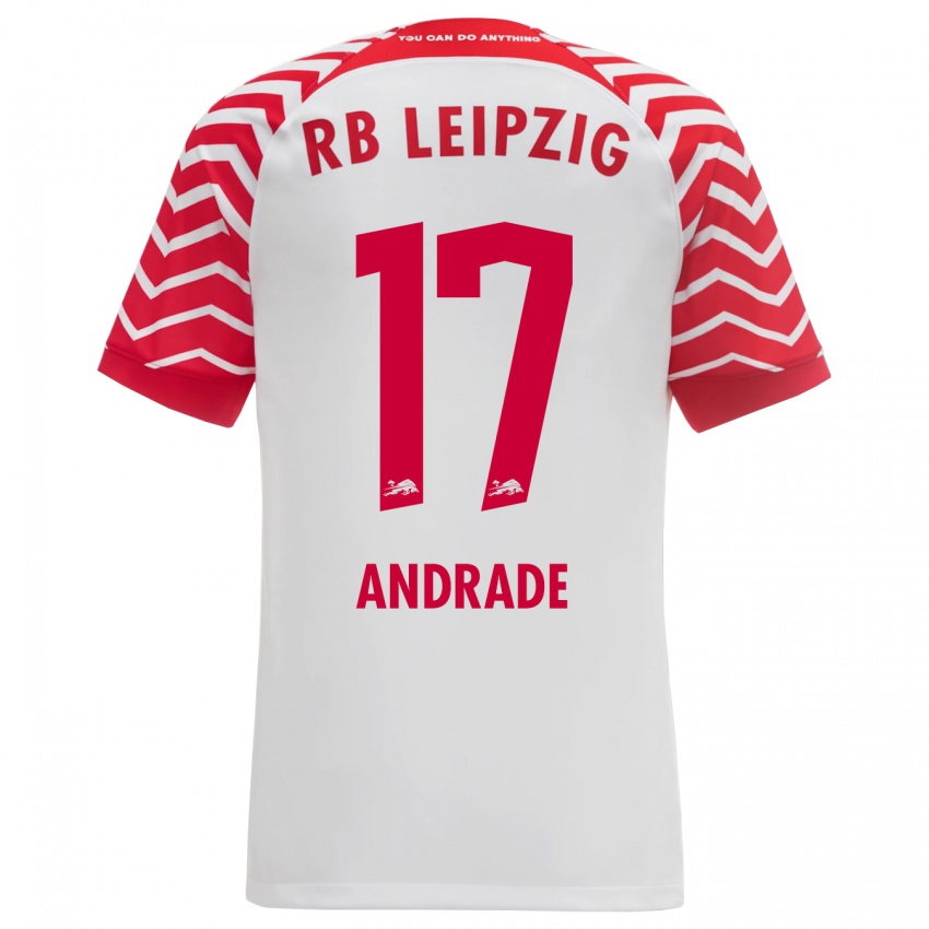 Dames Lydia Andrade #17 Wit Thuisshirt Thuistenue 2023/24 T-Shirt België