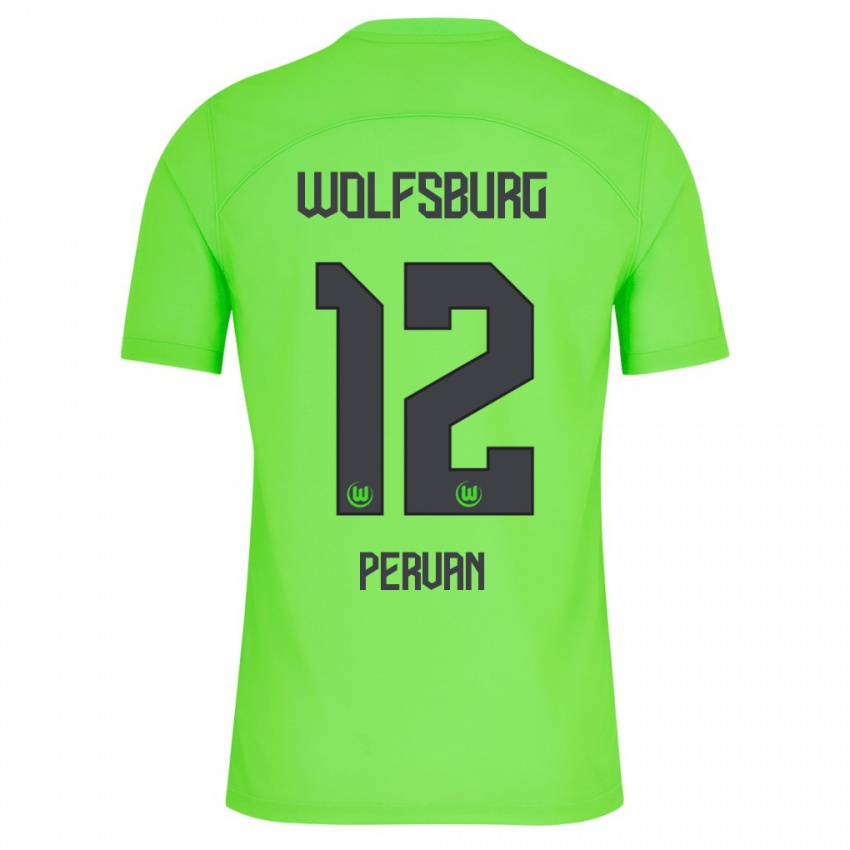 Damen Pavao Pervan #12 Grün Heimtrikot Trikot 2023/24 T-Shirt Belgien