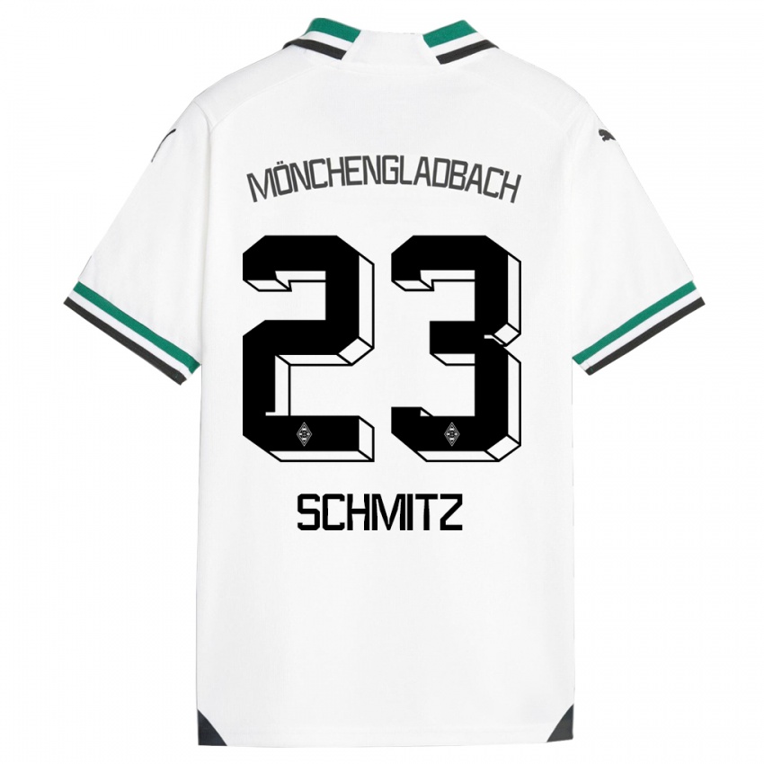Damen Sarah Schmitz #23 Weiß Grün Heimtrikot Trikot 2023/24 T-Shirt Belgien