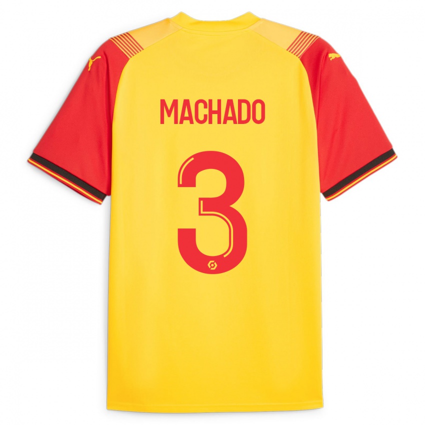 Damen Deiver Machado #3 Gelb Heimtrikot Trikot 2023/24 T-Shirt Belgien