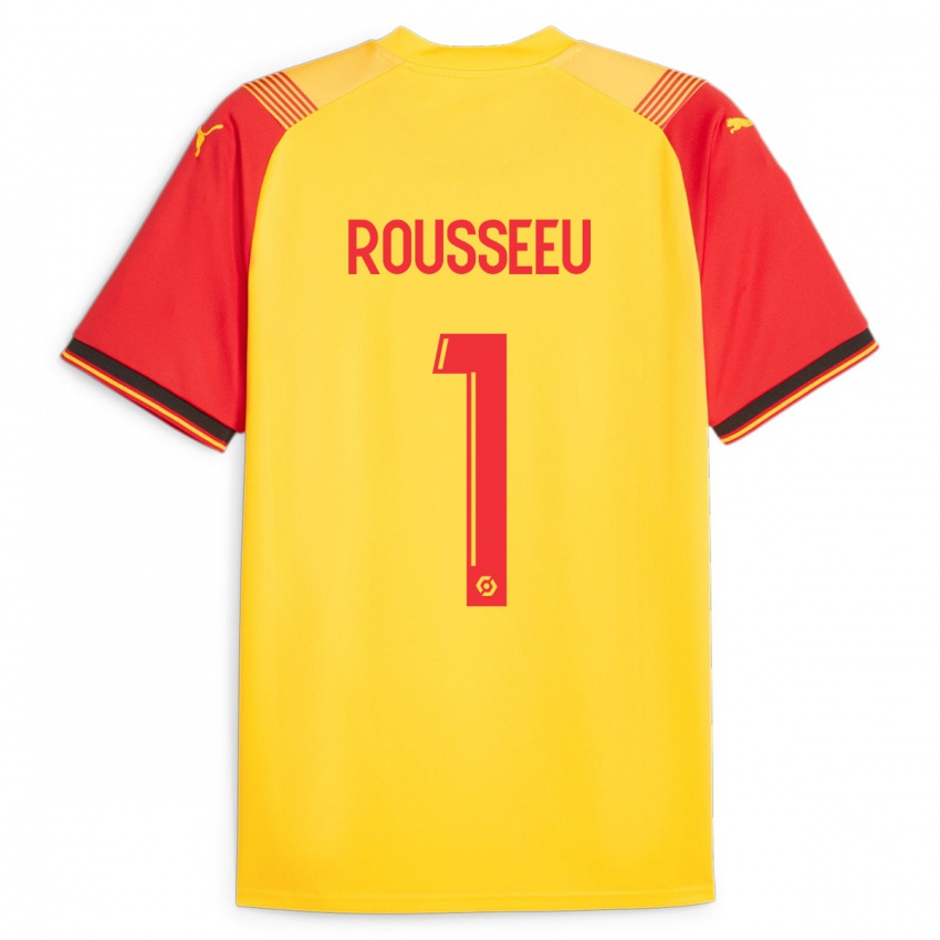 Damen Justine Rousseeu #1 Gelb Heimtrikot Trikot 2023/24 T-Shirt Belgien