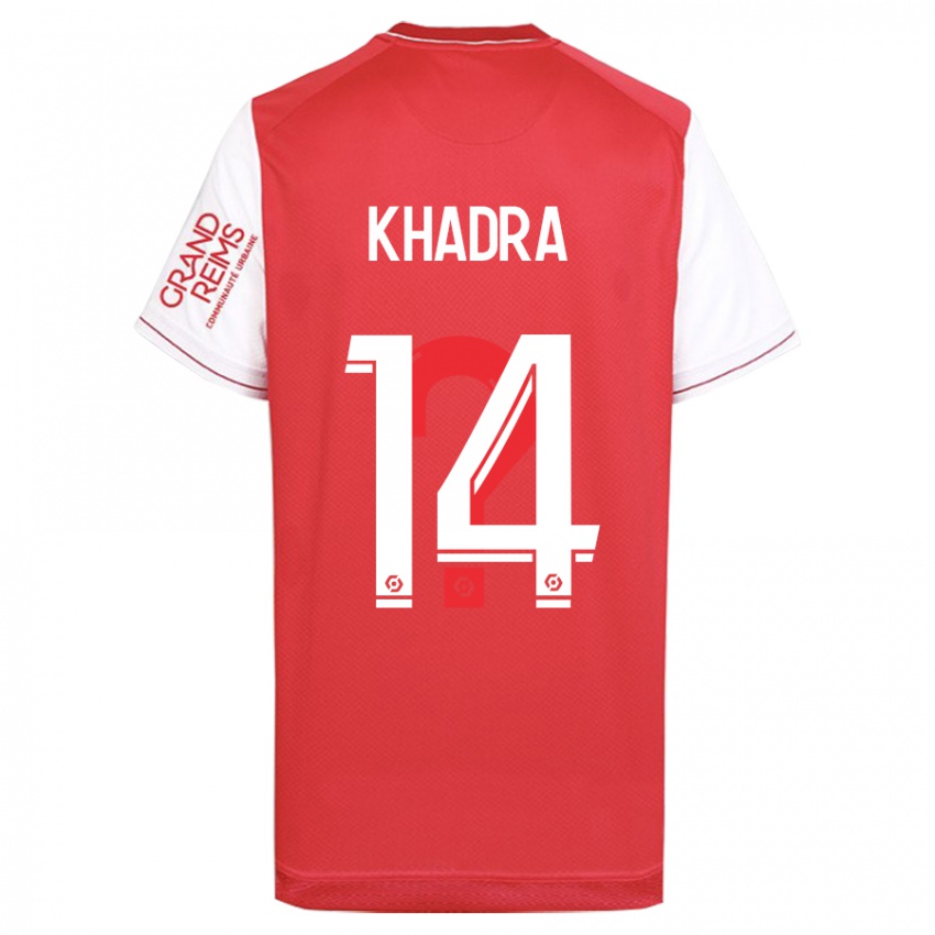 Dames Reda Khadra #14 Rood Thuisshirt Thuistenue 2023/24 T-Shirt België