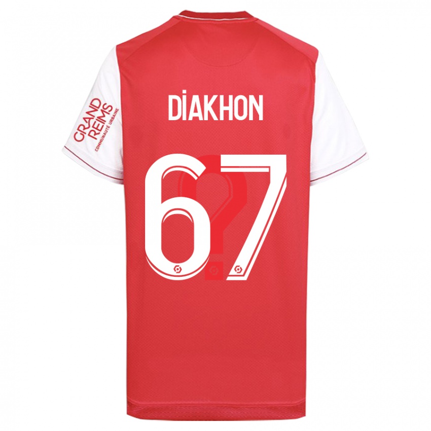 Damen Mamadou Diakhon #67 Rot Heimtrikot Trikot 2023/24 T-Shirt Belgien