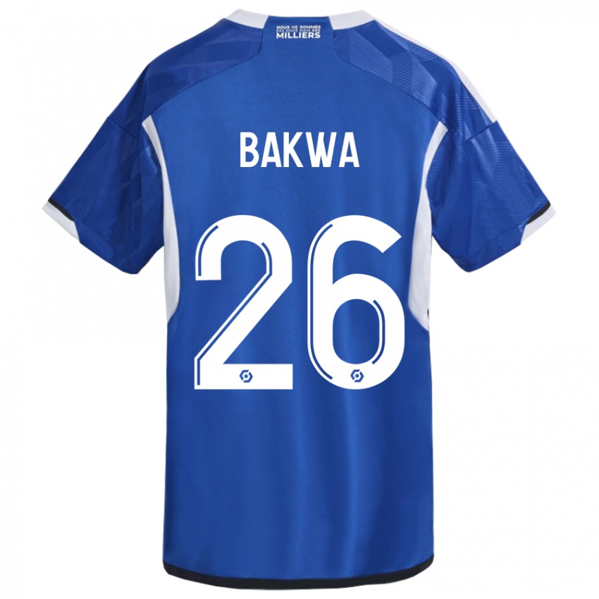 Damen Dilane Bakwa #26 Blau Heimtrikot Trikot 2023/24 T-Shirt Belgien