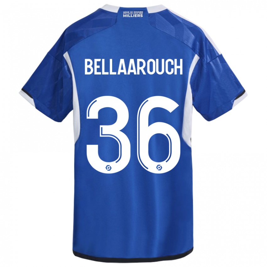 Damen Alaa Bellaarouch #36 Blau Heimtrikot Trikot 2023/24 T-Shirt Belgien