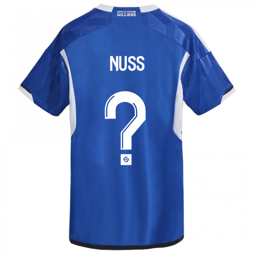 Damen Antoine Nuss #0 Blau Heimtrikot Trikot 2023/24 T-Shirt Belgien