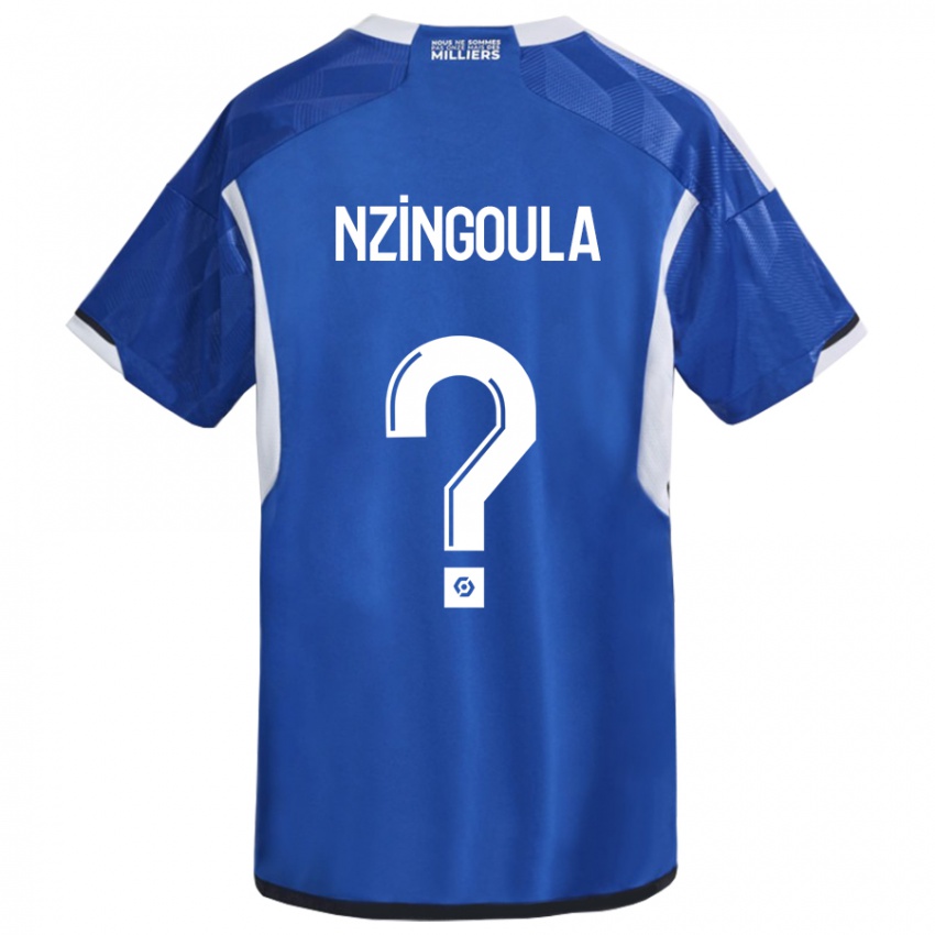 Damen Rabby Nzingoula #0 Blau Heimtrikot Trikot 2023/24 T-Shirt Belgien