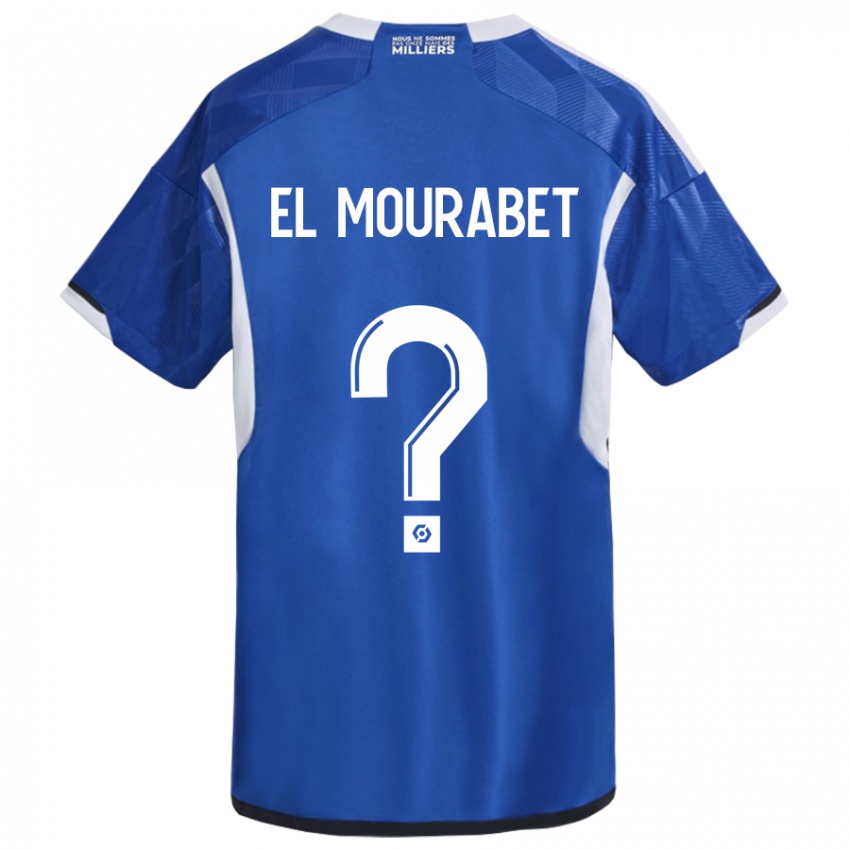 Damen Samir El Mourabet #0 Blau Heimtrikot Trikot 2023/24 T-Shirt Belgien