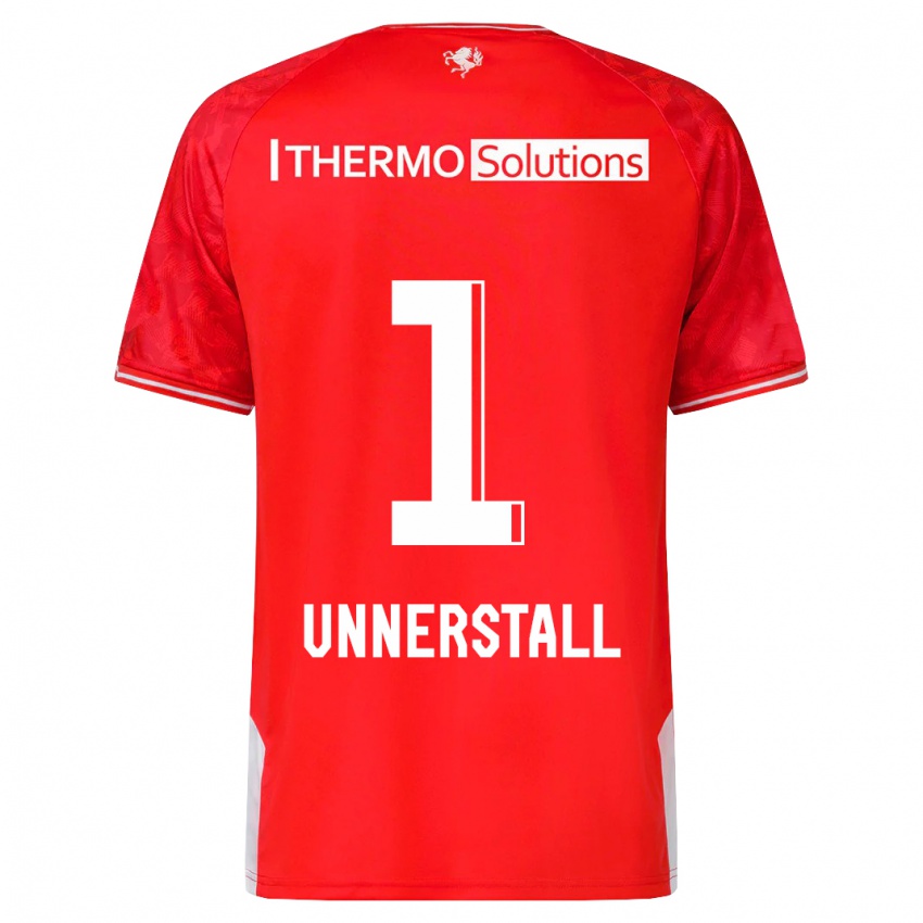 Damen Lars Unnerstall #1 Rot Heimtrikot Trikot 2023/24 T-Shirt Belgien