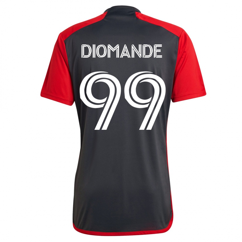 Dames Adama Diomande #99 Grijs Thuisshirt Thuistenue 2023/24 T-Shirt België