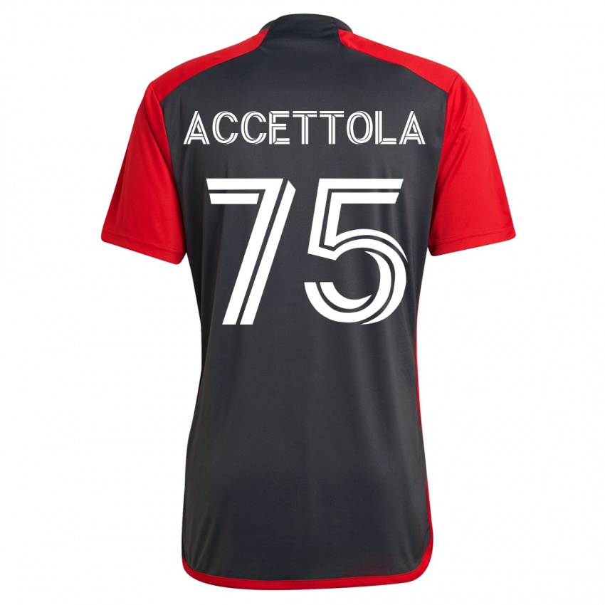 Damen Luca Accettola #75 Grau Heimtrikot Trikot 2023/24 T-Shirt Belgien