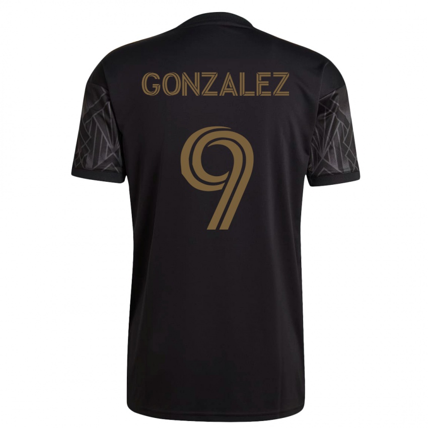 Damen Mario Gonzalez #9 Schwarz Heimtrikot Trikot 2023/24 T-Shirt Belgien