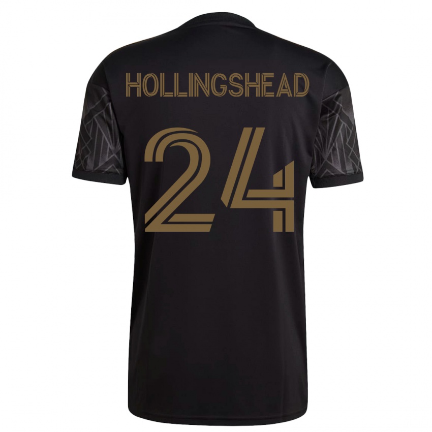 Damen Ryan Hollingshead #24 Schwarz Heimtrikot Trikot 2023/24 T-Shirt Belgien