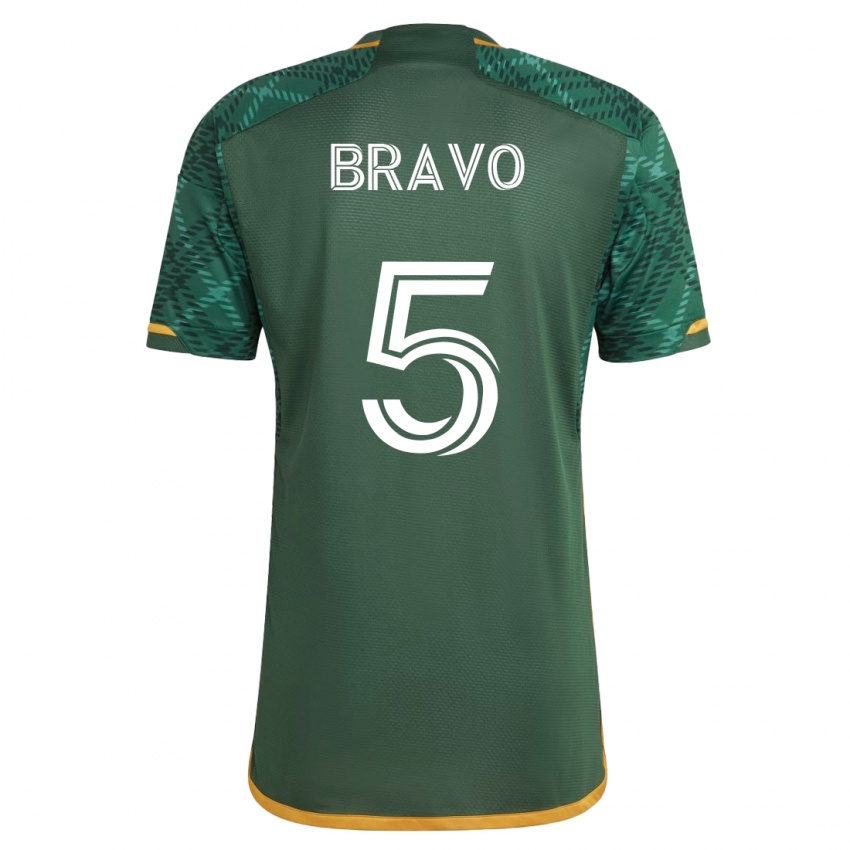 Damen Claudio Bravo #5 Grün Heimtrikot Trikot 2023/24 T-Shirt Belgien
