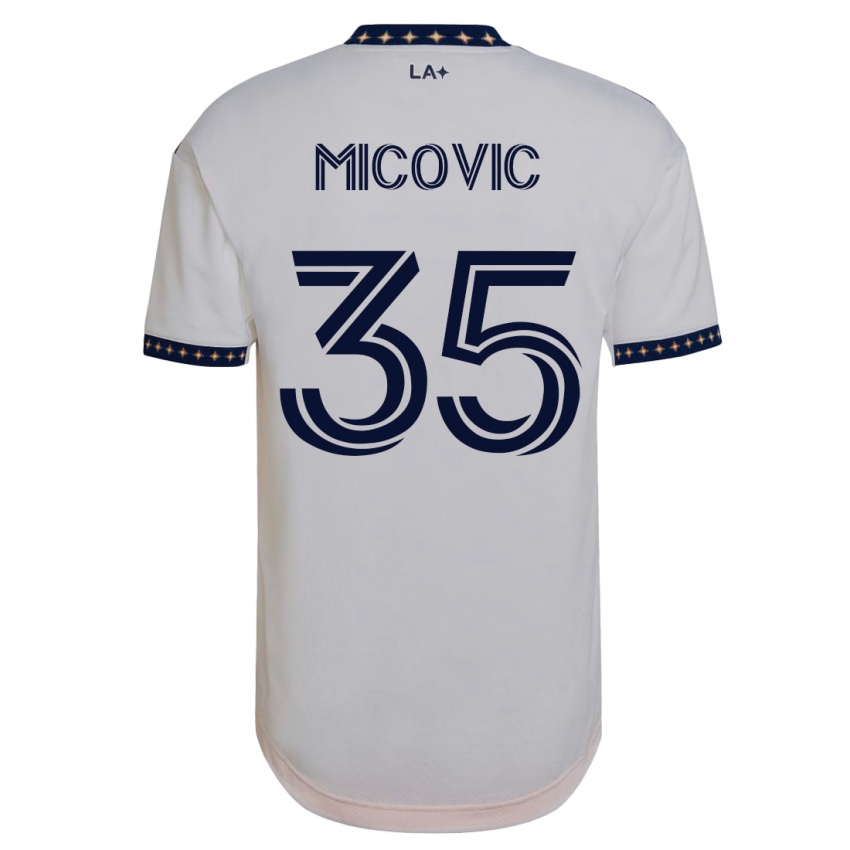 Damen Novak Micovic #35 Weiß Heimtrikot Trikot 2023/24 T-Shirt Belgien