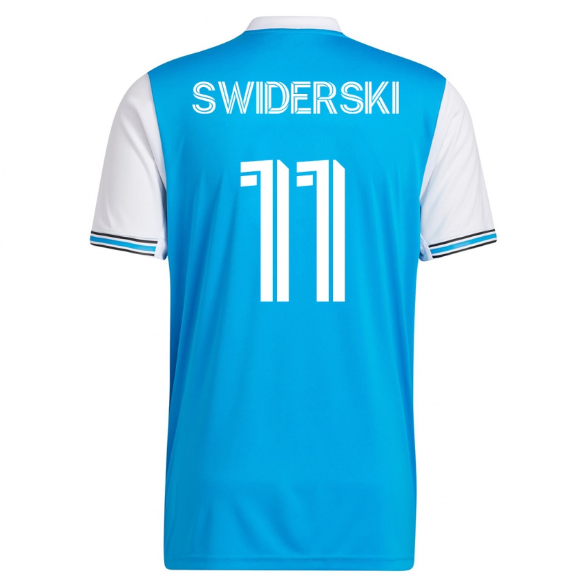 Damen Karol Swiderski #11 Blau Heimtrikot Trikot 2023/24 T-Shirt Belgien