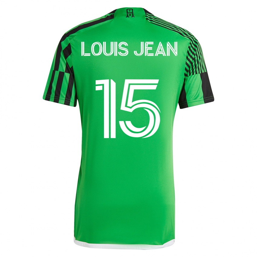 Damen Steeve Louis-Jean #15 Grün Schwarz Heimtrikot Trikot 2023/24 T-Shirt Belgien