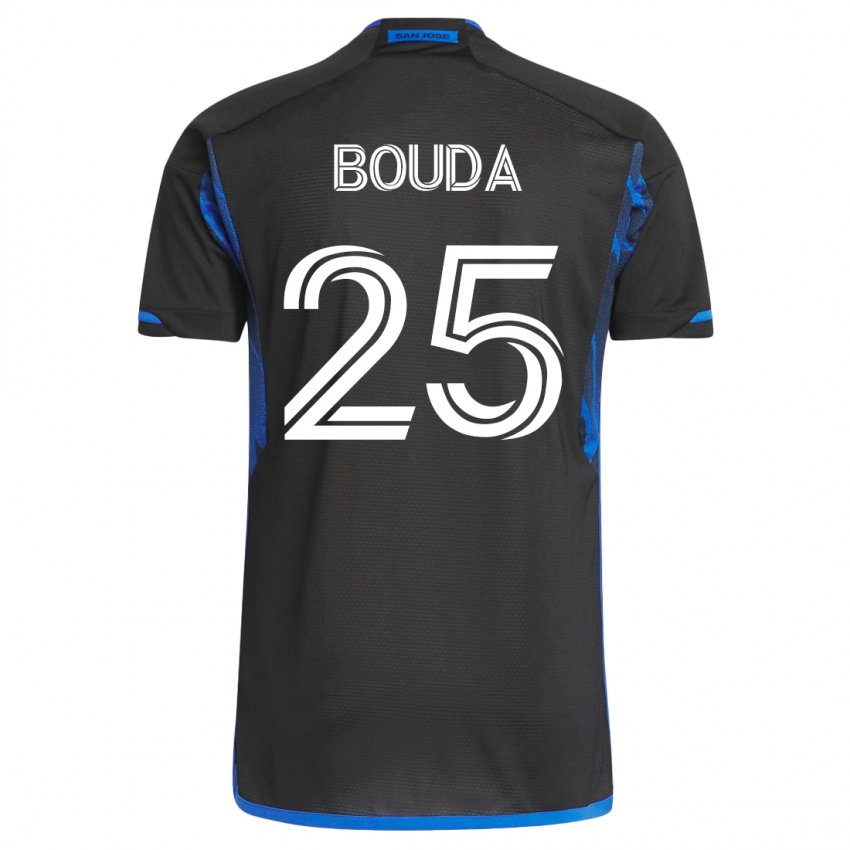 Dames Ousseni Bouda #25 Blauw Zwart Thuisshirt Thuistenue 2023/24 T-Shirt België