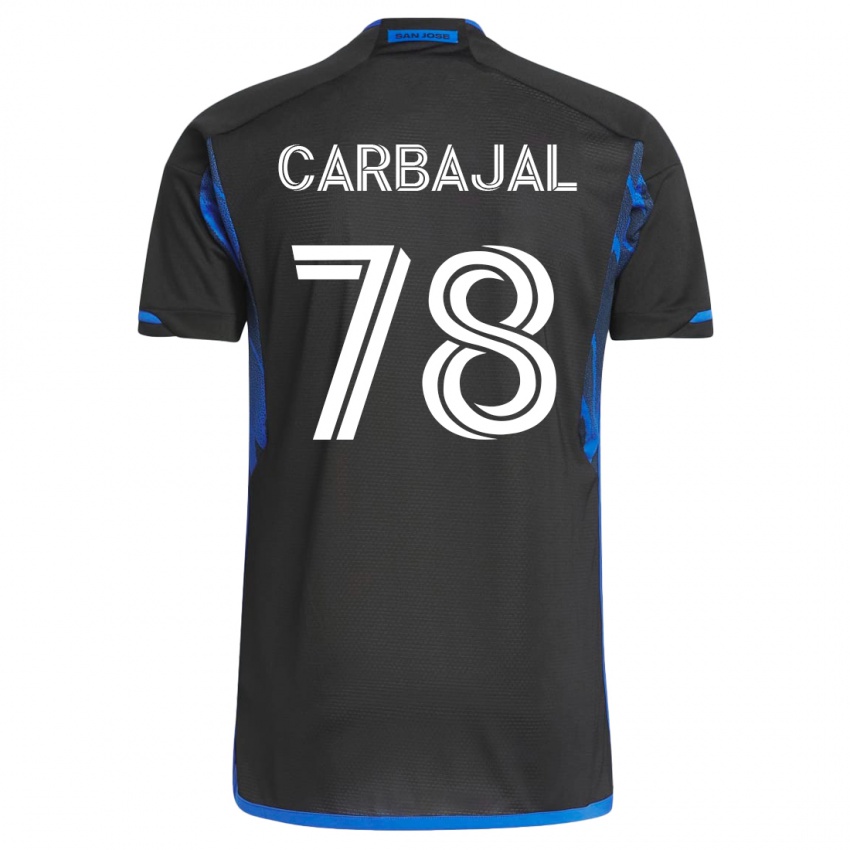 Damen Sebastian Carbajal #78 Blau Schwarz Heimtrikot Trikot 2023/24 T-Shirt Belgien