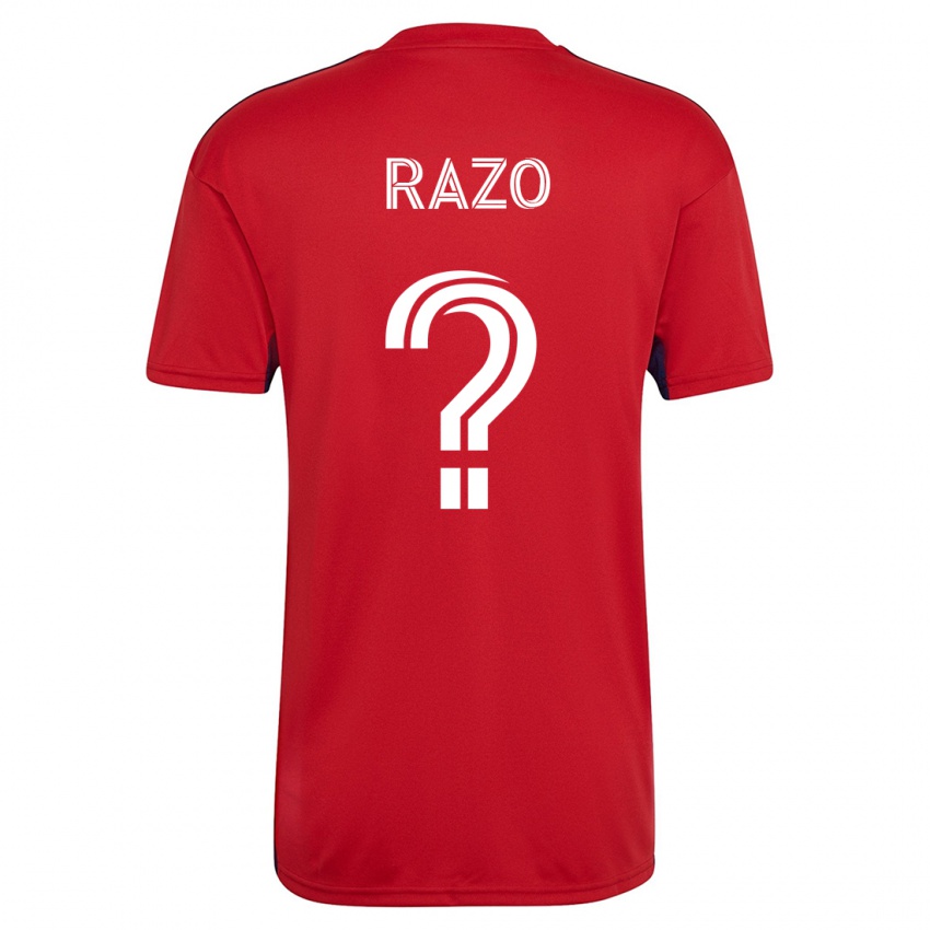 Dames Edgar Razo #0 Rood Thuisshirt Thuistenue 2023/24 T-Shirt België