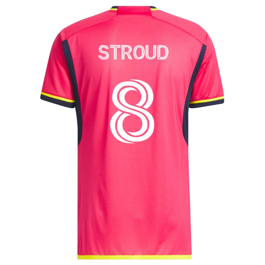 Damen Jared Stroud #8 Rosa Heimtrikot Trikot 2023/24 T-Shirt Belgien