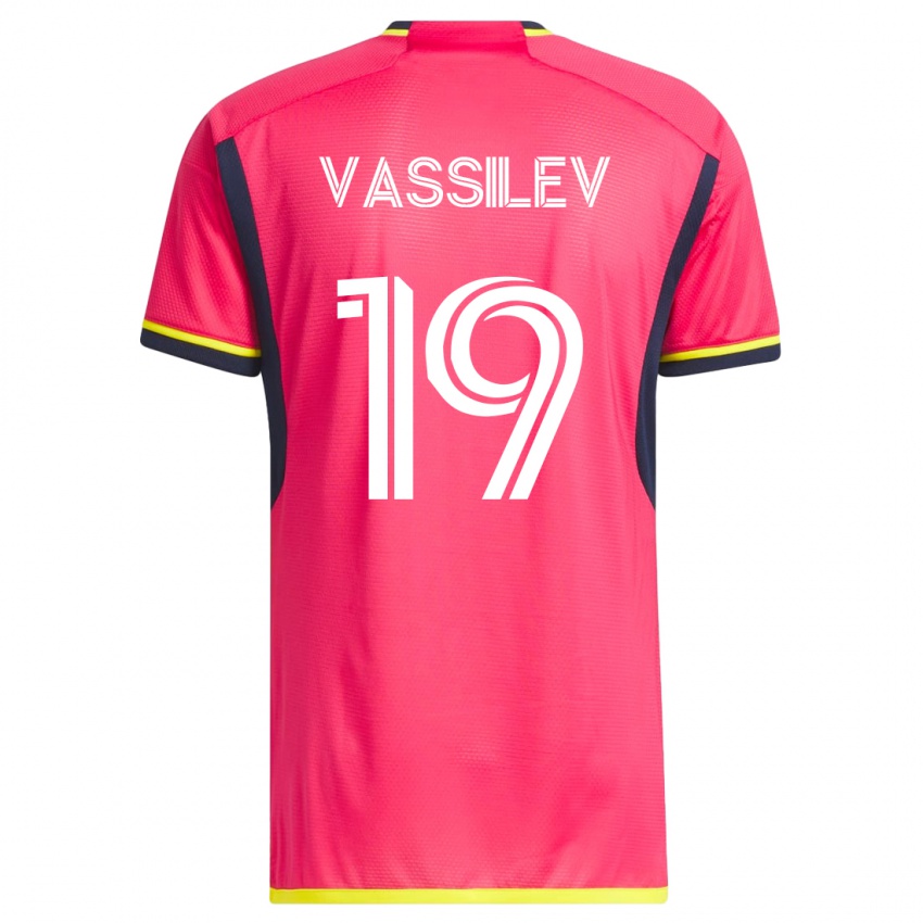 Damen Indiana Vassilev #19 Rosa Heimtrikot Trikot 2023/24 T-Shirt Belgien