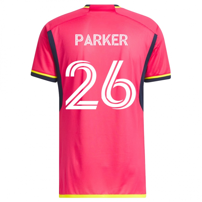 Damen Tim Parker #26 Rosa Heimtrikot Trikot 2023/24 T-Shirt Belgien