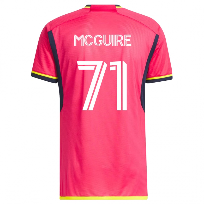 Dames Nolan Mcguire #71 Roze Thuisshirt Thuistenue 2023/24 T-Shirt België