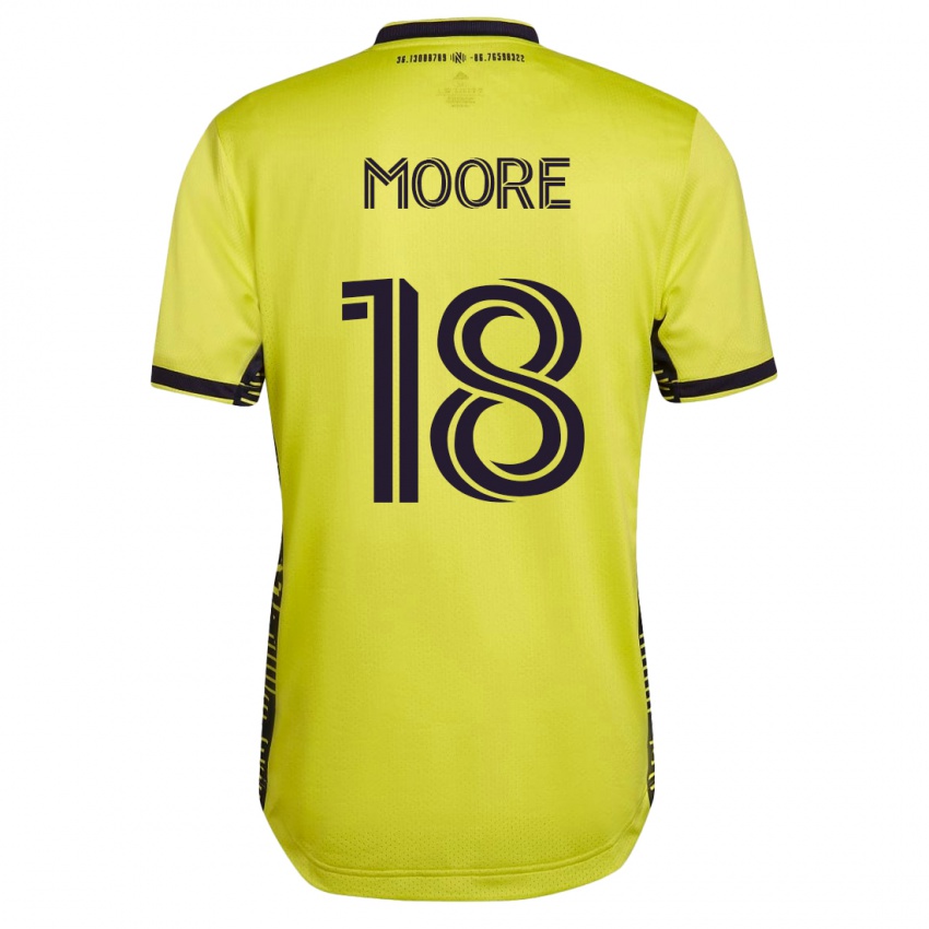 Damen Shaq Moore #18 Gelb Heimtrikot Trikot 2023/24 T-Shirt Belgien