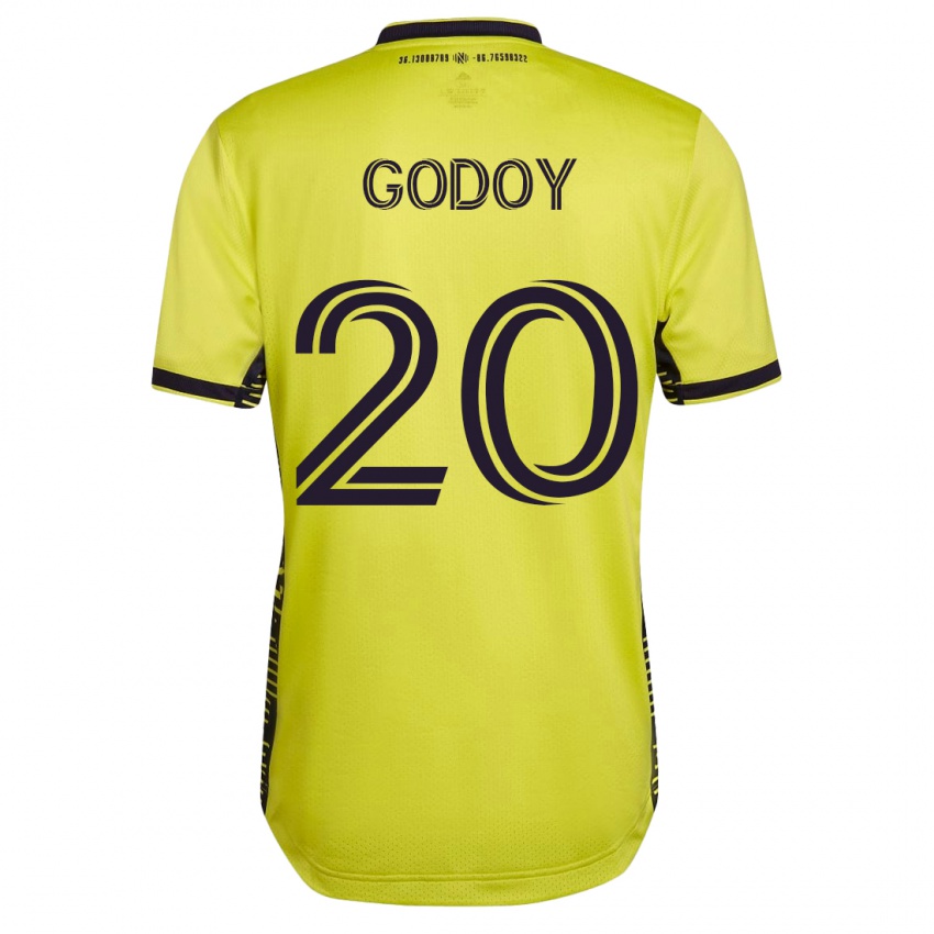Damen Aníbal Godoy #20 Gelb Heimtrikot Trikot 2023/24 T-Shirt Belgien