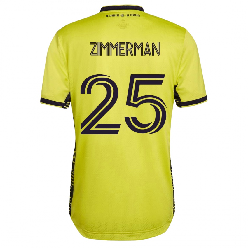 Damen Walker Zimmerman #25 Gelb Heimtrikot Trikot 2023/24 T-Shirt Belgien
