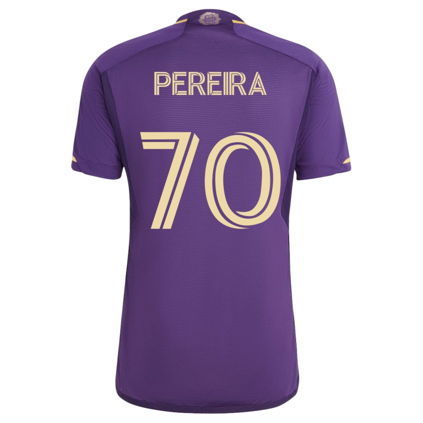 Damen Dominic Pereira #70 Violett Heimtrikot Trikot 2023/24 T-Shirt Belgien