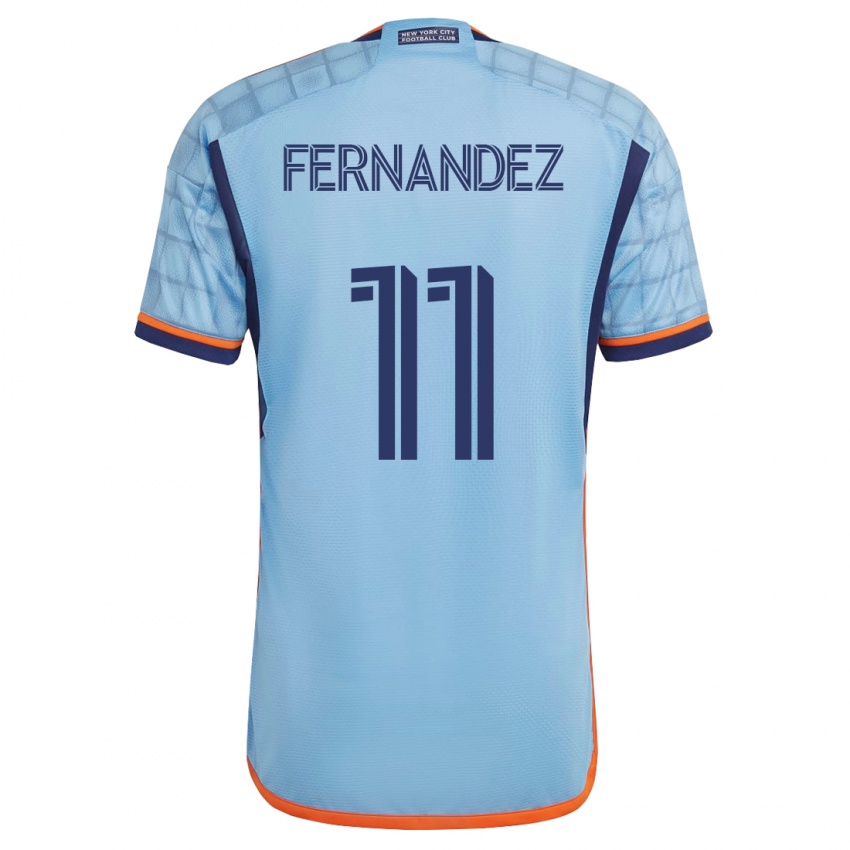 Dames Julián Fernández #11 Blauw Thuisshirt Thuistenue 2023/24 T-Shirt België