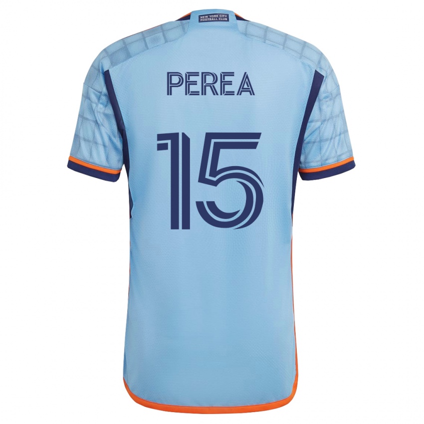 Dames Andrés Perea #15 Blauw Thuisshirt Thuistenue 2023/24 T-Shirt België