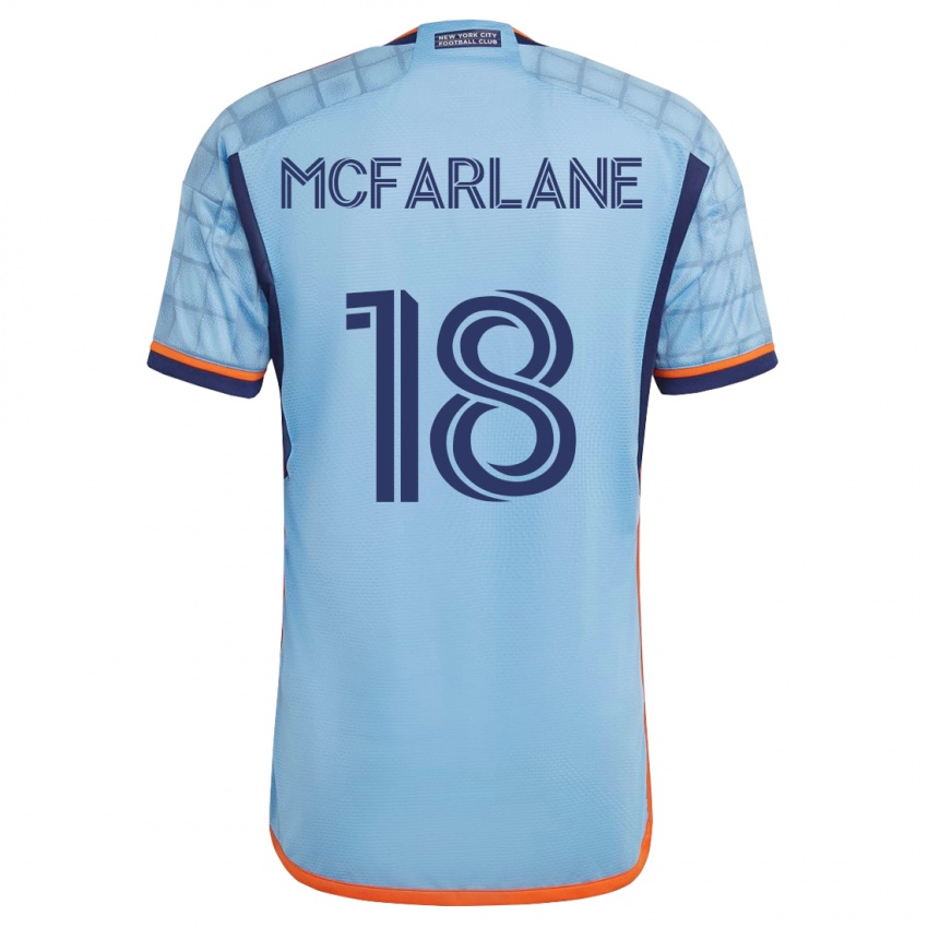 Damen Christian Mcfarlane #18 Blau Heimtrikot Trikot 2023/24 T-Shirt Belgien