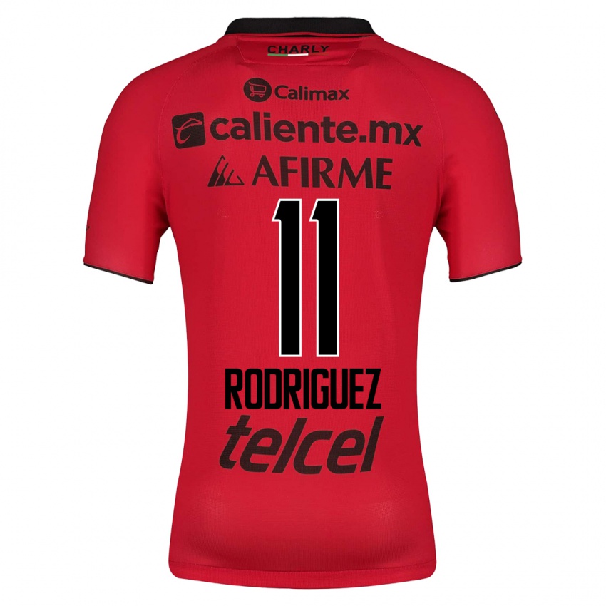 Dames Lucas Rodriguez #11 Rood Thuisshirt Thuistenue 2023/24 T-Shirt België