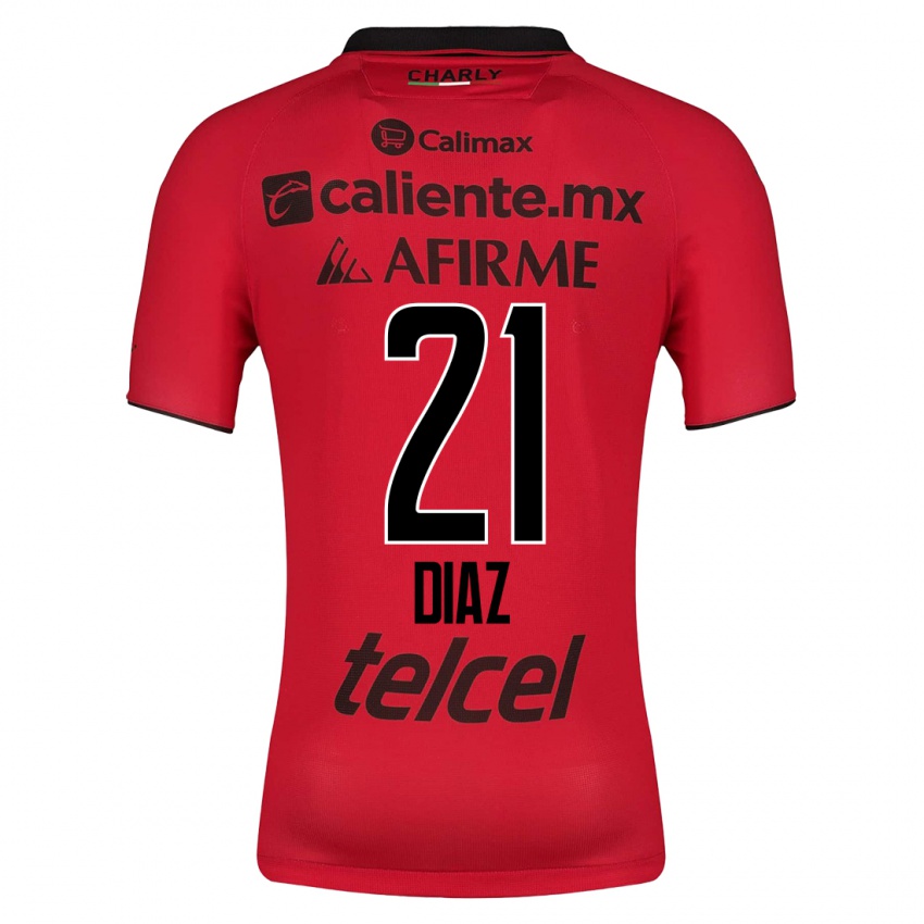 Dames Ricardo Díaz #21 Rood Thuisshirt Thuistenue 2023/24 T-Shirt België