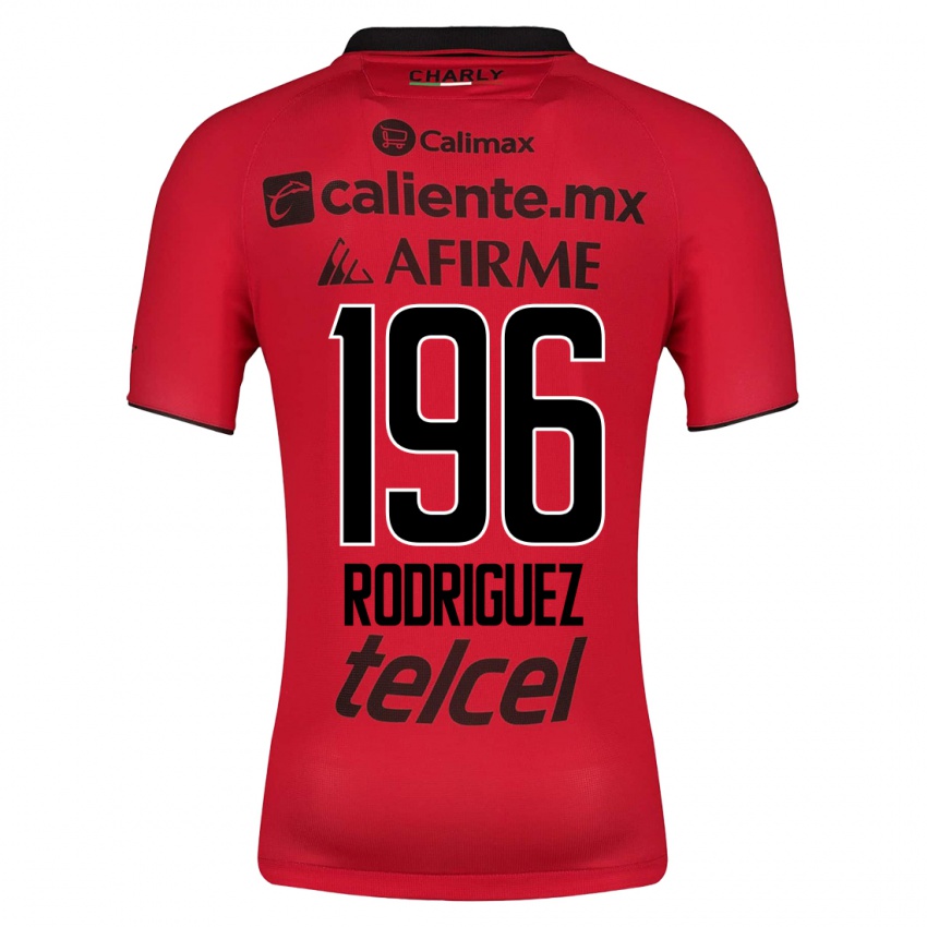 Dames Prince Rodríguez #196 Rood Thuisshirt Thuistenue 2023/24 T-Shirt België