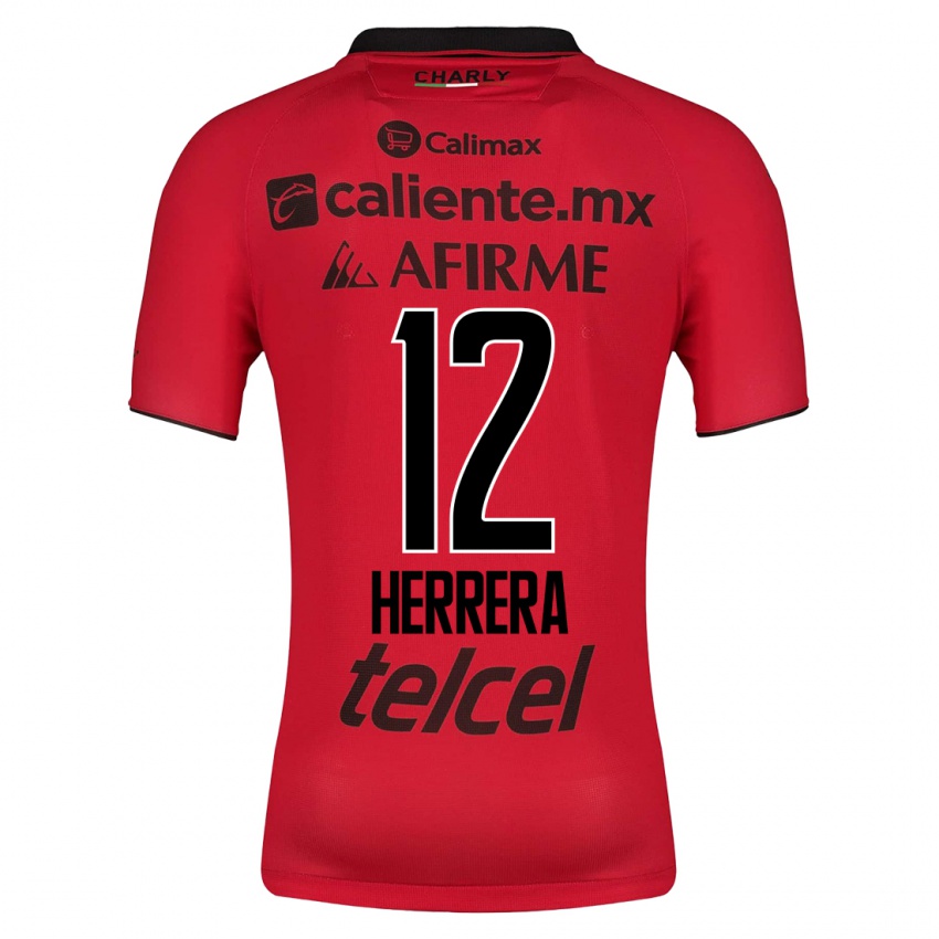 Dames Melissa Herrera #12 Rood Thuisshirt Thuistenue 2023/24 T-Shirt België
