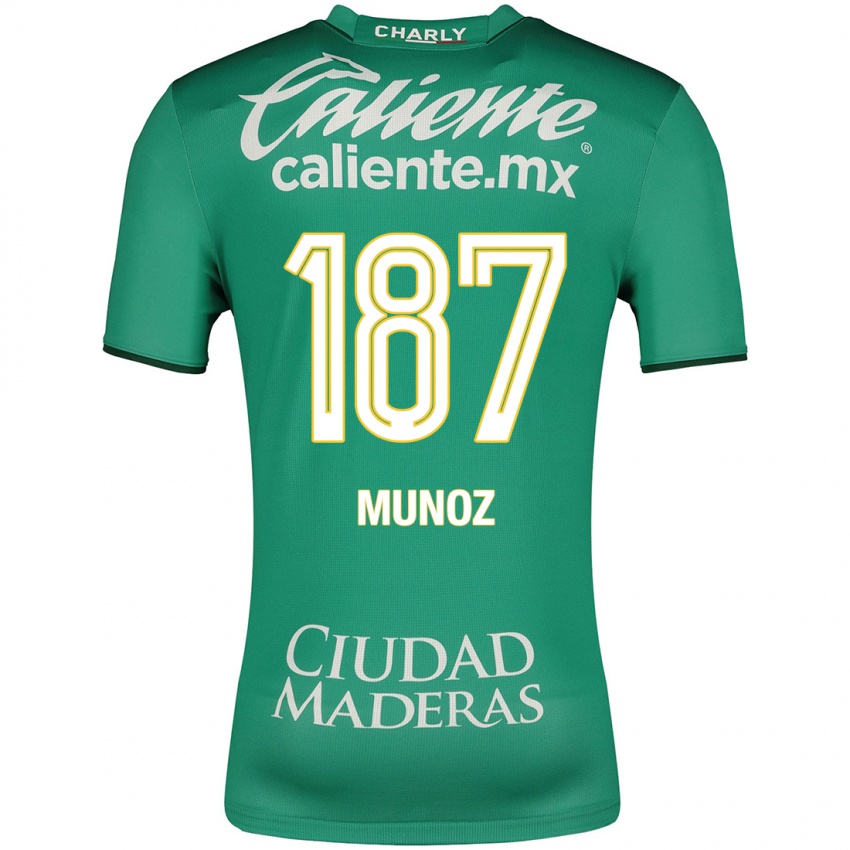 Damen Diego Muñoz #187 Grün Heimtrikot Trikot 2023/24 T-Shirt Belgien