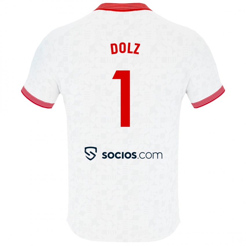 Damen Marc Dolz #1 Weiß Heimtrikot Trikot 2023/24 T-Shirt Belgien