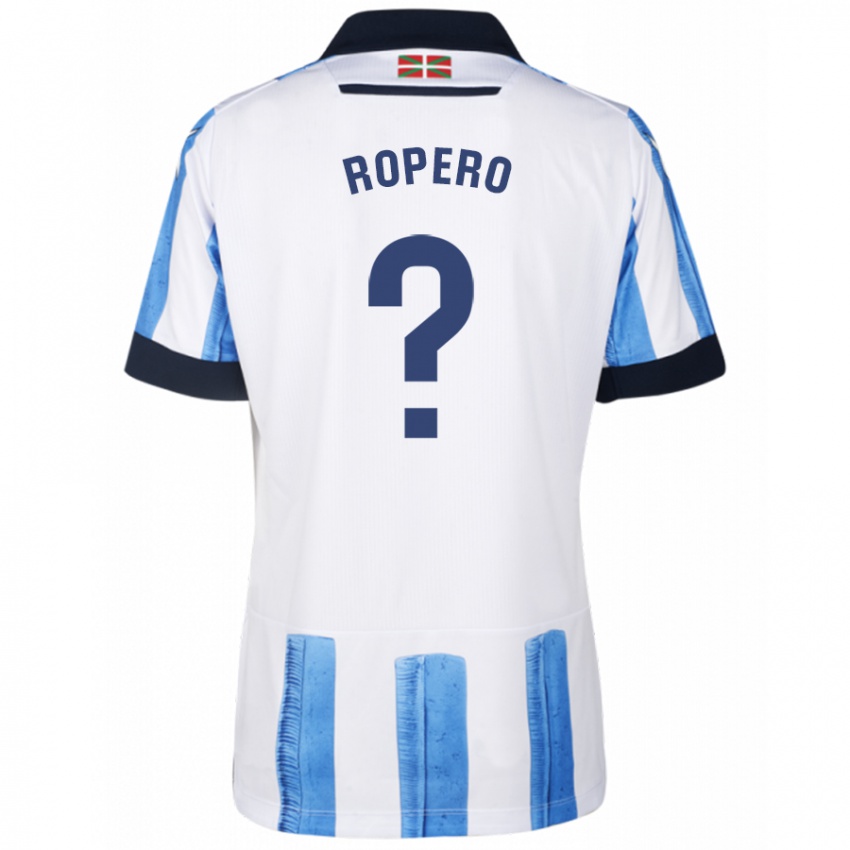 Damen Iker Ropero #0 Blau Weiss Heimtrikot Trikot 2023/24 T-Shirt Belgien