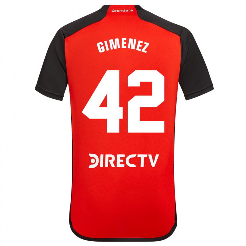 Damen Ulises Giménez #42 Rot Auswärtstrikot Trikot 2023/24 T-Shirt Belgien