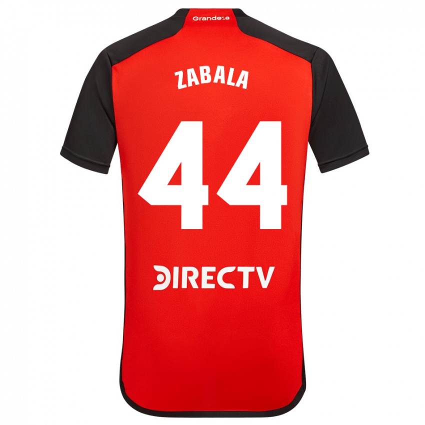 Dames Daniel Zabala #44 Rood Uitshirt Uittenue 2023/24 T-Shirt België
