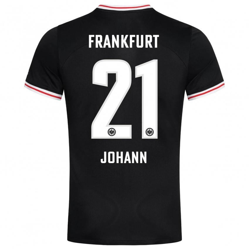 Dames Hannah Johann #21 Zwart Uitshirt Uittenue 2023/24 T-Shirt België